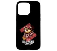Bear Urban Fashion Illustration Case for iPhone 15 Pro Max