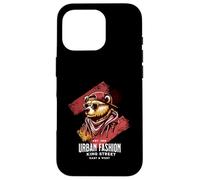 Bear Urban Fashion Illustration Case for iPhone 16 Pro