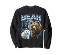 Bear Vintage 80s Retro Funny Bear Wildlife 90's Men Women Sweatshirt