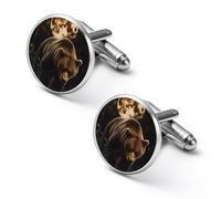 Bear Walking Through Forests Men Cufflinks Shirt Cuff Links Business Tuxedo Studs Wedding
