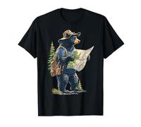 Bear Wandering Nature Lover Artwork Animal Graphic Bear T-Shirt