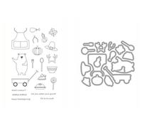 Bear Ware 4 for All Inside Bear (Sold Separately) by Julie Ebersole, Essentials by Ellen Stamp & Die Combo