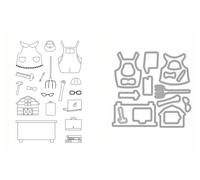 Bear Ware Dress Up 2 for All Inside Bear (Sold Separately) by Julie Ebersole, Essentials by Ellen Stamp & Die Combo