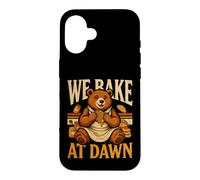 Bear We Bake At Dawn Early Morning Bakers Case for iPhone 16