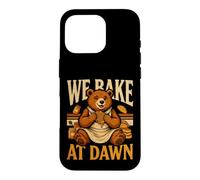 Bear We Bake At Dawn Early Morning Bakers Case for iPhone 16 Pro