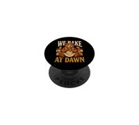 Bear We Bake At Dawn Early Morning Bakers PopSockets Adhesive PopGrip