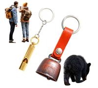 Bear Whistle,Loud Portable Self Defense Survival Gear - Whistle Bell Set Camping Accessories,for Women Traveler Backpacking Mountain Biking Camp Wilderness