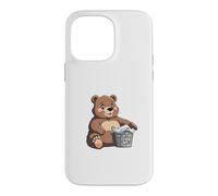 Bear With Laundry Basket Design Case for iPhone 14 Pro Max