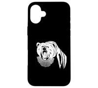 Bear with Ruth Bader Ginsburg Collar I Dissent RGB Case for iPhone 16 Plus