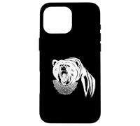 Bear with Ruth Bader Ginsburg Collar I Dissent RGB Case for iPhone 16 Pro Max