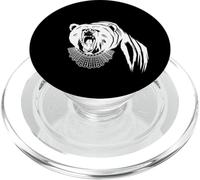 Bear with Ruth Bader Ginsburg Collar I Dissent RGB PopSockets PopGrip for MagSafe