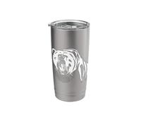 Bear with Ruth Bader Ginsburg Collar I Dissent RGB Stainless Steel Insulated Tumbler