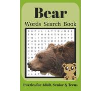 Bear Word Search Book: Fun Word Search Puzzles for Bear Lovers | Relaxing Brain Games for Adults & Seniors | 6x9 Inches | 110 Pages | 50+ Puzzles | Solutions Included