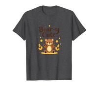 Bear-y Cute Adorable Teddy Stars Kids Autumn Gift T-Shirt, Men, Dark Heather Grey, S