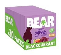 BEAR Blackcurrant Yoyos - Dried Fruit Rolls - Healthy - Vegan - 20g - 6 x 5 Packs (Pack of 30)