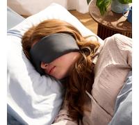 Bearaby Asteroid Grey Sleep Mask 23” x 4” Weighted Eye Mask for Sleeping 0.75 lbs 100% Light Blocking Mask for Travel and Rest Silky Soft Fabric for Deep Gentle Sleep