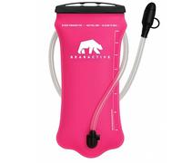 Bearactive Hydration Bladder, Water Bladder 2L for Running Backpack with BPA-Free TPU, Hydration Pack, Leak-Proof Water Pouch, No Plastic Smell - Hiking, Running, Cycling & Camping (Pink, 2 Litre)