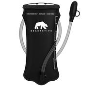 Bearactive Hydration Bladder, Water Bladder 2L for Running Backpack with BPA-Free TPU, Hydration Pack, Leak-Proof Water Pouch, No Plastic Smell - Hiking, Running, Cycling & Camping (Black, 2 Litre)