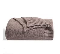 bearberry Super Soft Fluffy Throw Blanket Lightweight Cozy Warm Throw Blankets for Couch Bed Sofa All Season (Khaki, 50”x60”)