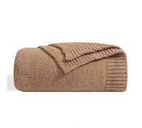 bearberry Super Soft Fluffy Throw Blanket Lightweight Cozy Warm Throw Blankets for Couch Bed Sofa All Season (Camel, 50”x60”)