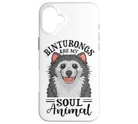 Bearcat Animal Design for a Binturong Lover Case for iPhone 16 Plus