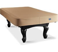BEARCOVER Heavy Duty Leatherette Billiard Pool Table Cover, Waterproof & Tearproof Cover for Pool Table 7/8/9FT (10 Colors Available) (7 Feet/Wheat Brown)