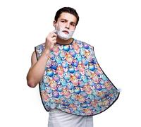 Beard Bib Apron Hair Catcher for Men - Cartoon Colorful Cute Cat Beard Hair Catcher for Sink Non-Stick Cape for Shaving For Grooming Mens Accessories with 2 Suction Cups