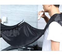 Beard Bib Shaving Grooming Apron,Beard Catcher,No More Mess,Facial Hair Trimmings Catcher Cape //Beard/Hair Trimming Cape,Best Gift for Boyfriends/Husband/Dad (black)