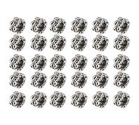 Beard Bracelet Necklace Pendant Hair Tube Beads 30pcs Retro Antique Norse Dreadlocks Alloy