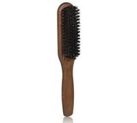 Beard Brush, 100% Real Wild Boar Bristle Walnut Wood Beard & Mustache Comb Brush for Men’s Beard Grooming and Care, Gift for Men to Straighten and Promote Beard Growth