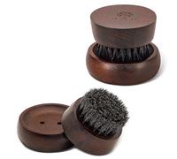 Beard Brush for Men 100 Boar Bristle Beard Brush Comes with Solid Wood Base Mastering The Beards of Men All Over The World