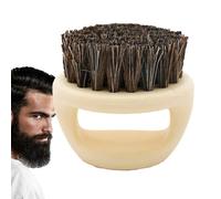 Beard Brush with Bristles, Portable Beard Care Brush for Men with Handle, for Men for Travel, Home and Barbershop, Balm and Easy to Apply