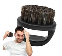 Beard Brush with Bristles, Vintage Beard Shaping Brush with Handle - for Men for Travel, Home and Barbershop, Balm and Easy to Apply