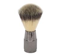Beard Brush with Fine Synthetic, Lightweight Neck Duster Brush, Beautiful Curved Handle for Home Salon Use, Beard Cleaning and Lather Boosting Tool