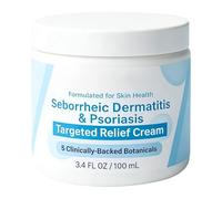 Beard Care Cream, With Seborrheic Dermatïtis And Psorïasis Trëatment Cream, 100ml, Natural Ïngredïents Scalp Relief, Beard Recovery Balm, Deep Nourishing Hydration, For All Skin Types