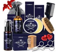 Beard Care Kit for Men Gifts, LIONMANE Beard Grooming Set, Moisturize Beard | Birthday Anniversary Christmas Secret Santa Stocking Fillers Gifts for Him/Husband/Boyfriend/Dad/Father, Beard Wash Oil Brush