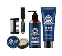 Beard Care Set - Beard and Moustache Care Set, Non-Greasy Face and Moustache Care for Fathers Sons Family
