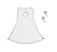 Beard Catcher Beard Trimming Apron Bib for Men Styling Shaving Trim Your in Minutes Without The Mess White