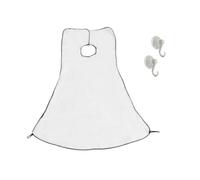 Beard Catcher Beard Trimming Apron Bib for Men Styling Shaving Trim Your in Minutes Without The Mess White