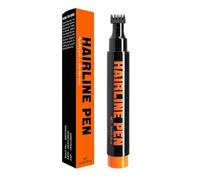 Beard Color Pen, Double Tip Hairline Styling Tool, 4.33in Precision Dye Pencil with Natural Fill Coverage System, Quick Touched Ups Pigment Applicator, Facial Grooming Cosmetic Device for Daily Use