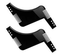 Beard Comb Beard Shaper Just for Men Beard Styling Template Shaping Tool for Facial Hair Hairline Perfect Symmetric Lines and Trim (2 PCS)