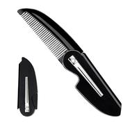 Beard Comb for Men - Portable Hair Care Brush for Styling, Handmade Foldable Pocket Comb for Men | For Dressing On the Go Salon Everyday
