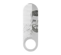 Beard Comb, Mustache Styling Brush, Small Portable Anti-Snag Hair Detailing Tool for Men, Father, Husband, Double-Purpose Grooming Brush for Shaping, Trimming, and Styling Facial Hair