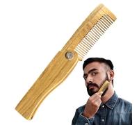 Beard Comb,Pocket Beard Comb | Men's Pocket Anti-Static, Folding Wooden, Cleaner, Portable Combs for Men