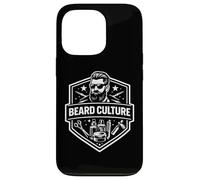 Beard Culture Grooming Lifestyle Identity Emblem Design Case for iPhone 13 Pro
