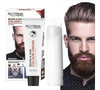 Beard Dye, Easily Remove Gray Facial Hair, Lasts 2-3 Weeks, Gentle Formula And Natural Plant Pigment Ingredients, Eliminates Grey For A Thicker And Fuller Look For Men