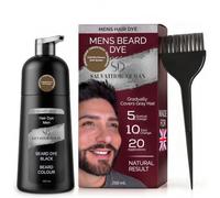 Beard Dye for Men Dark Brown - Mens Beard Dye - 20 Applications - With 20 Gloves and Brush - Salvathor Duran - 250 ml.