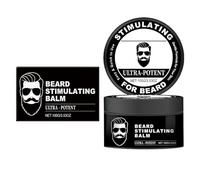 Beard Enhancer, Nourishing Formula, 100g, Black Balm Moisturizes Strengthens Beard, Mustache Moisturizer, Quick Absorption And No Residues, For Daily Grooming Post-Shave Care Travel Date Social