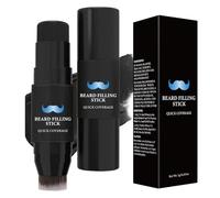 Beard Filler - 7g Waterproof Beard Colour Filler For Men | Easy Application Shaping Brush | Moustache Filling Stick And Brush |Sweat-Proof Long-lasting Tint, Create Natural Looking Facial Hair