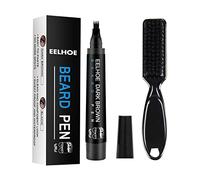 Beard Filler Pen Kit Shape Fill and Edge All At Once Last All Day 4 Tip Pen W Brush and Sweatproof Black 5ml 04